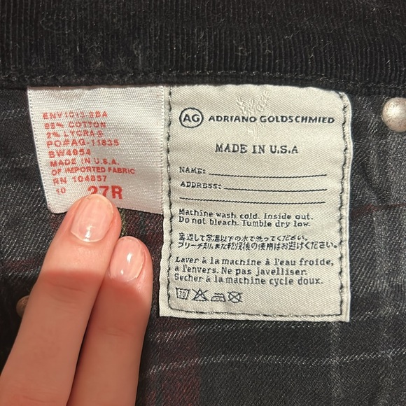 Low rise corduroy black bootcut pants - Picture 5 of 5